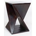 thumbnail image 1 of Jofran Global Archive Jasper Solid Wood Rustic Modern Angled Accent End Table, 1 of 6