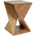 thumbnail image 1 of Jofran Global Archive Jasper Solid Wood Rustic Modern Angled Accent End Table, 1 of 5