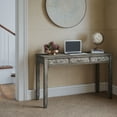 thumbnail image 1 of Jofran Gramercy Mid-Century Modern Chevron Three Drawer USB Charging Desk, 1 of 9