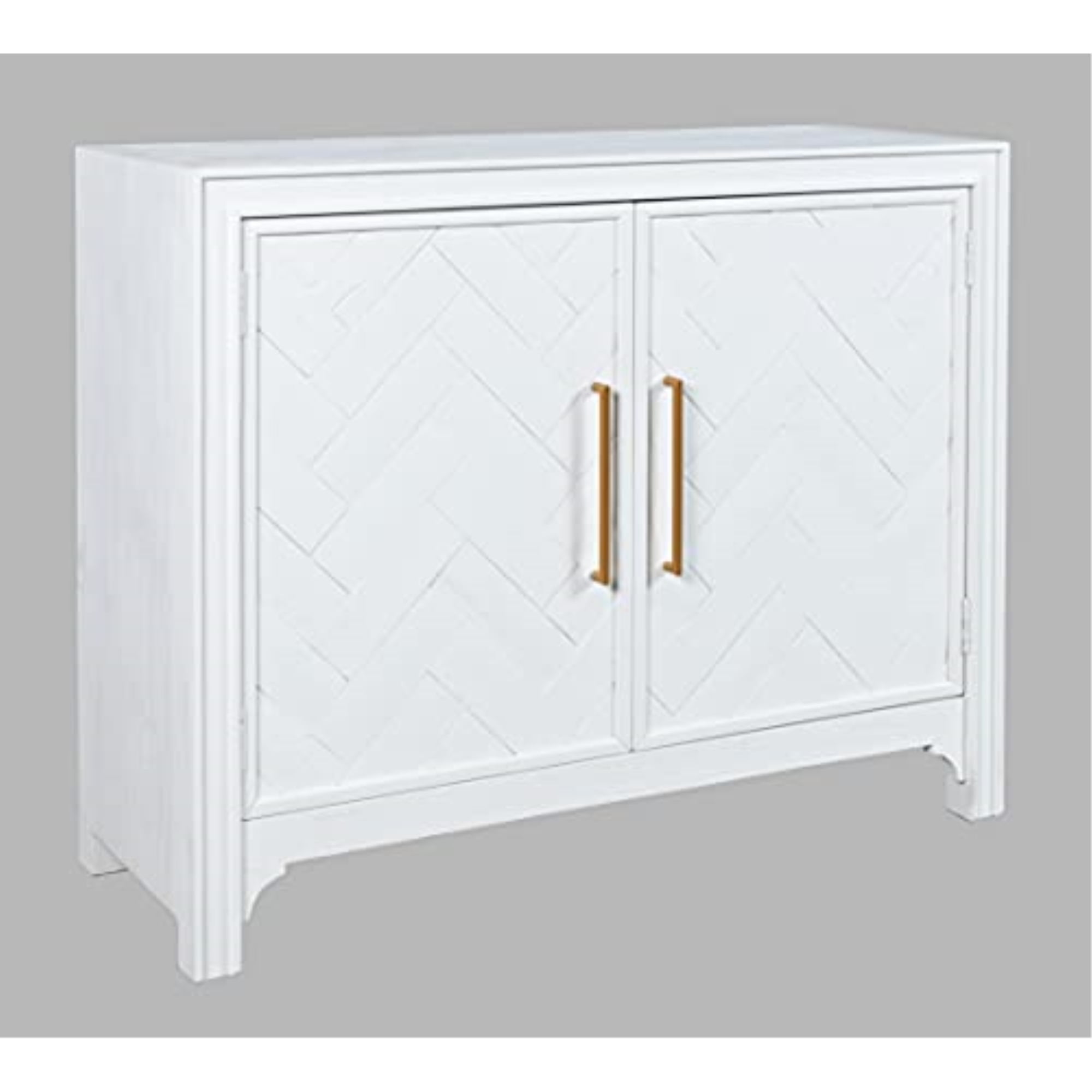Chevron 2 Door Accent Cabinet