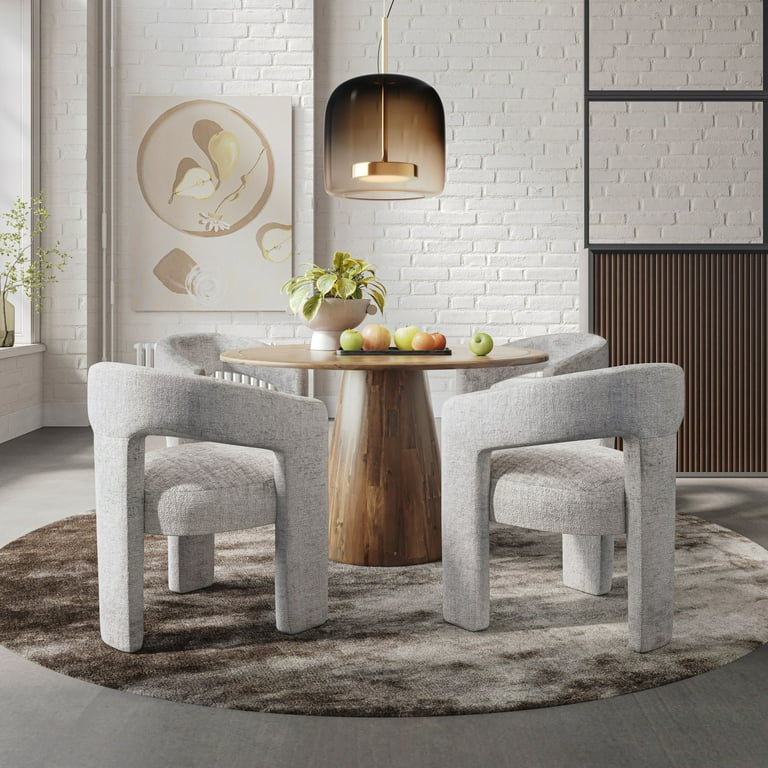 Jofran Gwen Luxury Mid-Century Modern Five Piece Dining Set with