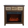 thumbnail image 1 of Jofran Hearthside Modern Rustic 32" Electric LED Fireplace 5000 BTU Console TV Stand, 1 of 4
