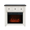 thumbnail image 1 of Jofran Hearthside Modern Rustic 32" Electric LED Fireplace 5000 BTU Console TV Stand, 1 of 6