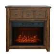 thumbnail image 1 of Jofran Hearthside Modern Rustic 32" Electric LED Fireplace 5000 BTU Console TV Stand, 1 of 6
