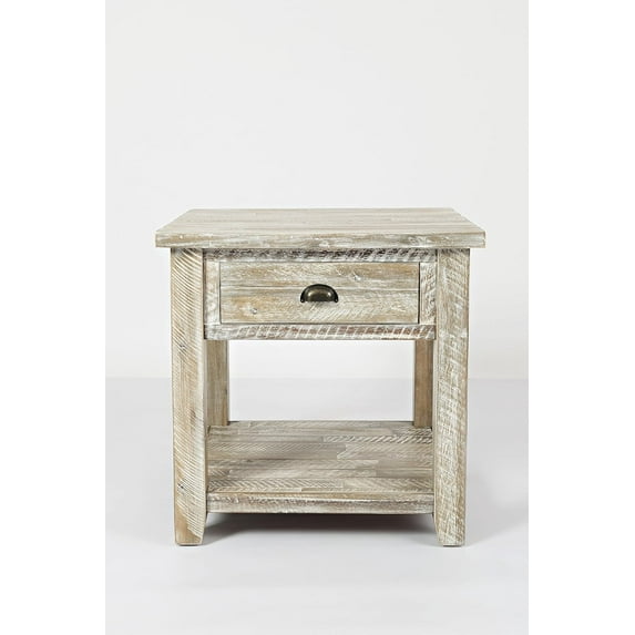 Jofran Inc. Artisan's Craft Farmhouse Solid Acacia End Table