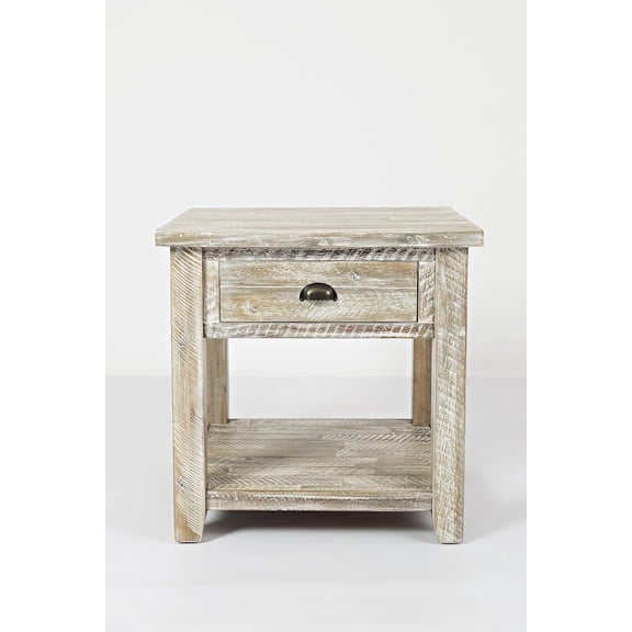 Jofran Inc. Artisan's Craft Farmhouse Solid Acacia End Table