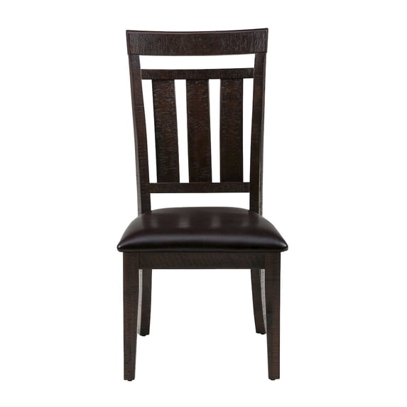 Jofran Kona Grove Distressed Rustic Solid Acacia Upholstered Slat-back Dining Chair (Set of 2)