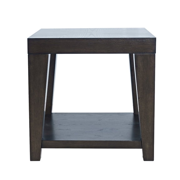 Jofran Laurel Creek Modern Contemporary 24" Square End Table with Open Shelf