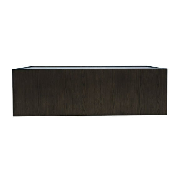 Jofran Laurel Creek Modern Contemporary 52" Block Coffee Table with Hidden Casters