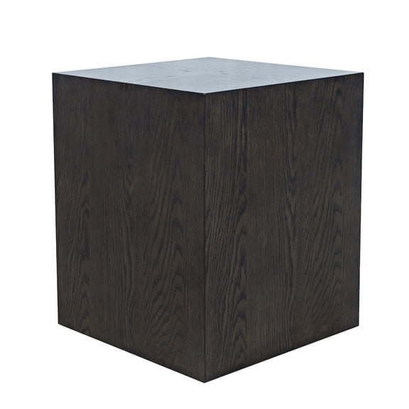 Jofran Laurel Creek Modern Contemporary Square Block Pedestal End Table