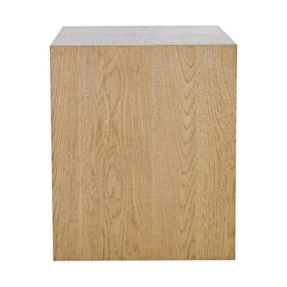 Jofran Laurel Creek Modern Contemporary Square Block Pedestal End Table