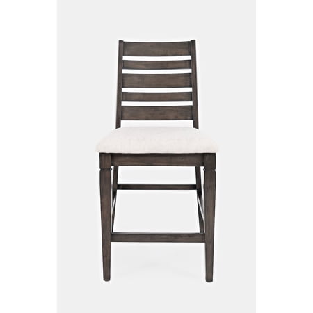 Jofran Lincoln Square Contemporary Upholstered Ladderback Stool (Set of 2)