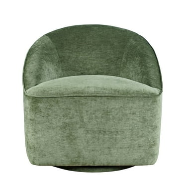 Jofran Lulu Mid-Century Modern Upholstered Casual Swivel Accent Chair