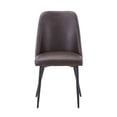 thumbnail image 1 of Jofran Maddox Mid-Century Modern Faux Leather Upholstered Dining Chair (Set of 2), 1 of 8
