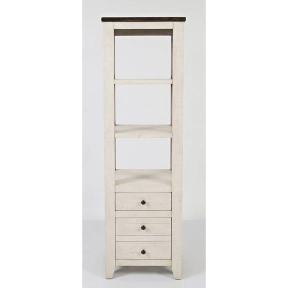 Jofran Madison County Rustic Reclaimed Pine Farmhouse 22" Pier Bookcase