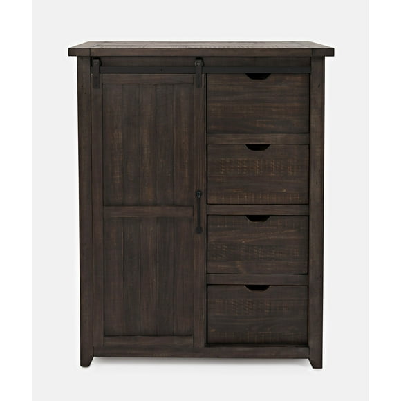 Jofran Madison County Rustic Reclaimed Pine Farmhouse Door Chest