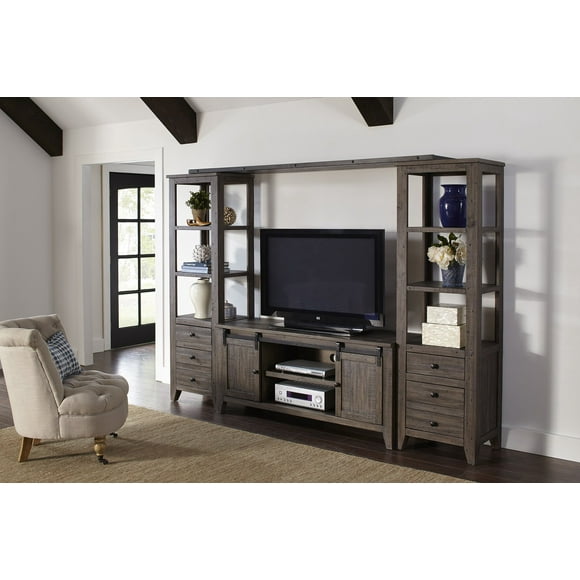 Jofran Madison County Rustic Reclaimed Pine Farmhouse Entertainment Center with 60'' TV Console