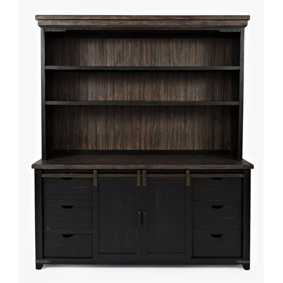 Jofran Madison County Rustic Reclaimed Pine Farmhouse Hutch Server