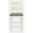 thumbnail image 1 of Jofran Madison County Rustic Reclaimed Pine Farmhouse Ladderback Counter Stool (Set of 2), 1 of 6