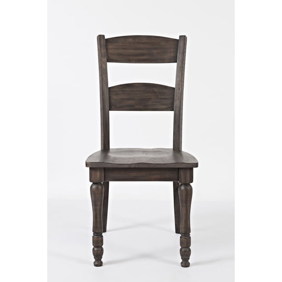 Jofran Madison County Rustic Reclaimed Pine Farmhouse Ladderback Dining Chair (Set of 2)