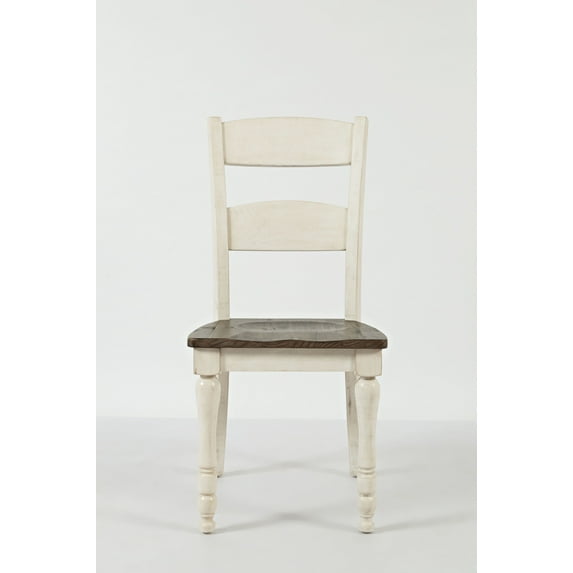 Jofran Madison County Rustic Reclaimed Pine Farmhouse Ladderback Dining Chair (Set of 2)