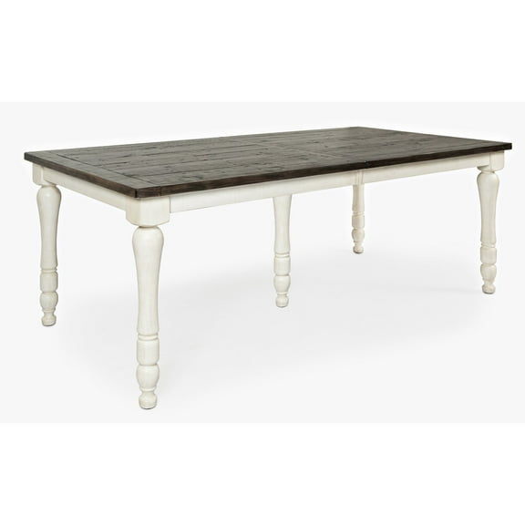 Jofran Madison County Rustic Reclaimed Pine Farmhouse Rectangle Extension Dining Table