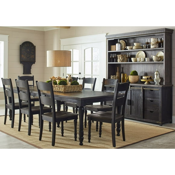 Jofran Madison County Rustic Reclaimed Pine Farmhouse Rectangle Extension Dining Table