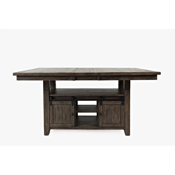 Jofran Madison County Storage Extension Dining Table, 72', Barnwood Brown (Set of 2)