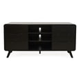 thumbnail image 1 of Jofran Marlowe Mid-Century Modern 64" Curved Media Console TV Stand with Tapered Legs and Storage Drawers, 1 of 9