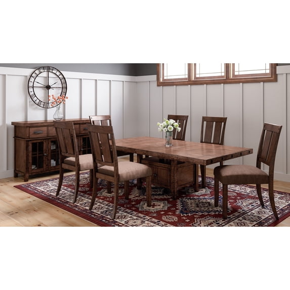 JOFRAN INC. Mission Viejo High/Low Extension Table, Distressed Finish