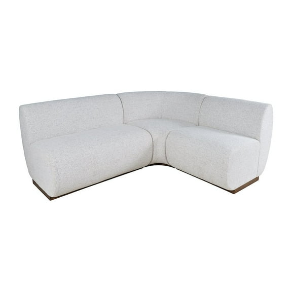 Jofran Modern Banquette Upholstered Sectional Bench Seating with Performance Fabric