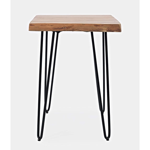 Jofran Nature's Edge Modern Solid Wood Chairside End Table