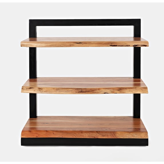 Jofran Nature's Edge Solid Acacia 3 Shelf Bookcase