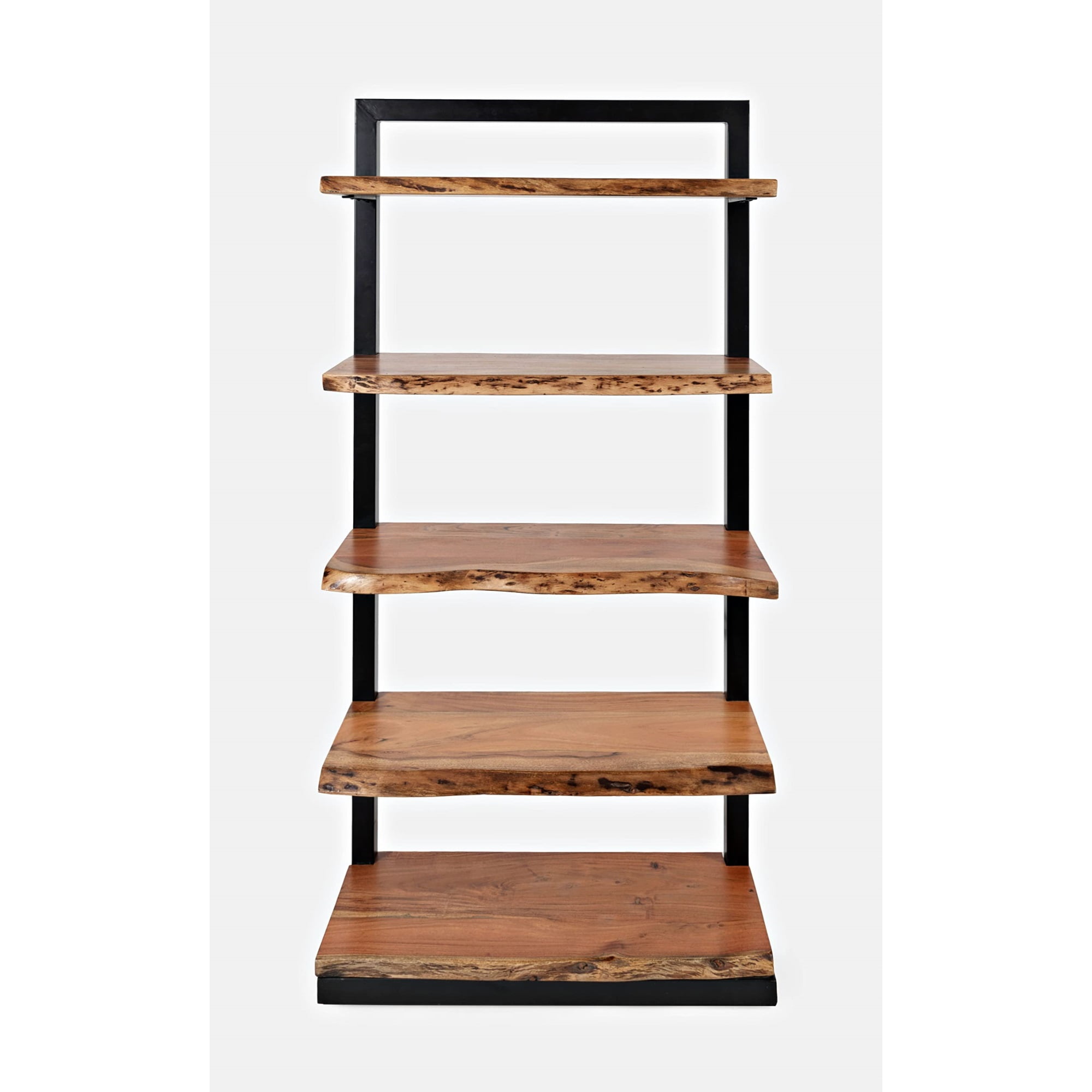 Nature's Edge Industrial Acacia Wood 5-Shelf Bookcase
