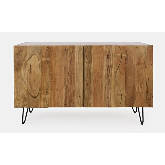 Jofran Nature's Edge Solid Acacia 54-Inch Modern Server Storage Cabinet
