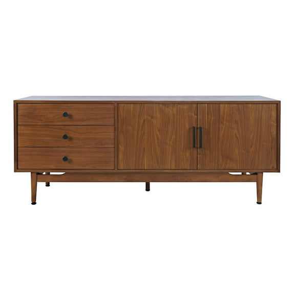 Jofran Olson 67" Mid-Century Modern Scandinavian Console TV Stand Storage Cabinet