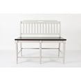 thumbnail image 1 of Jofran Orchard Park Farmhouse Solid Rubberwood 48" Slatback Counter Height Bench, 1 of 7