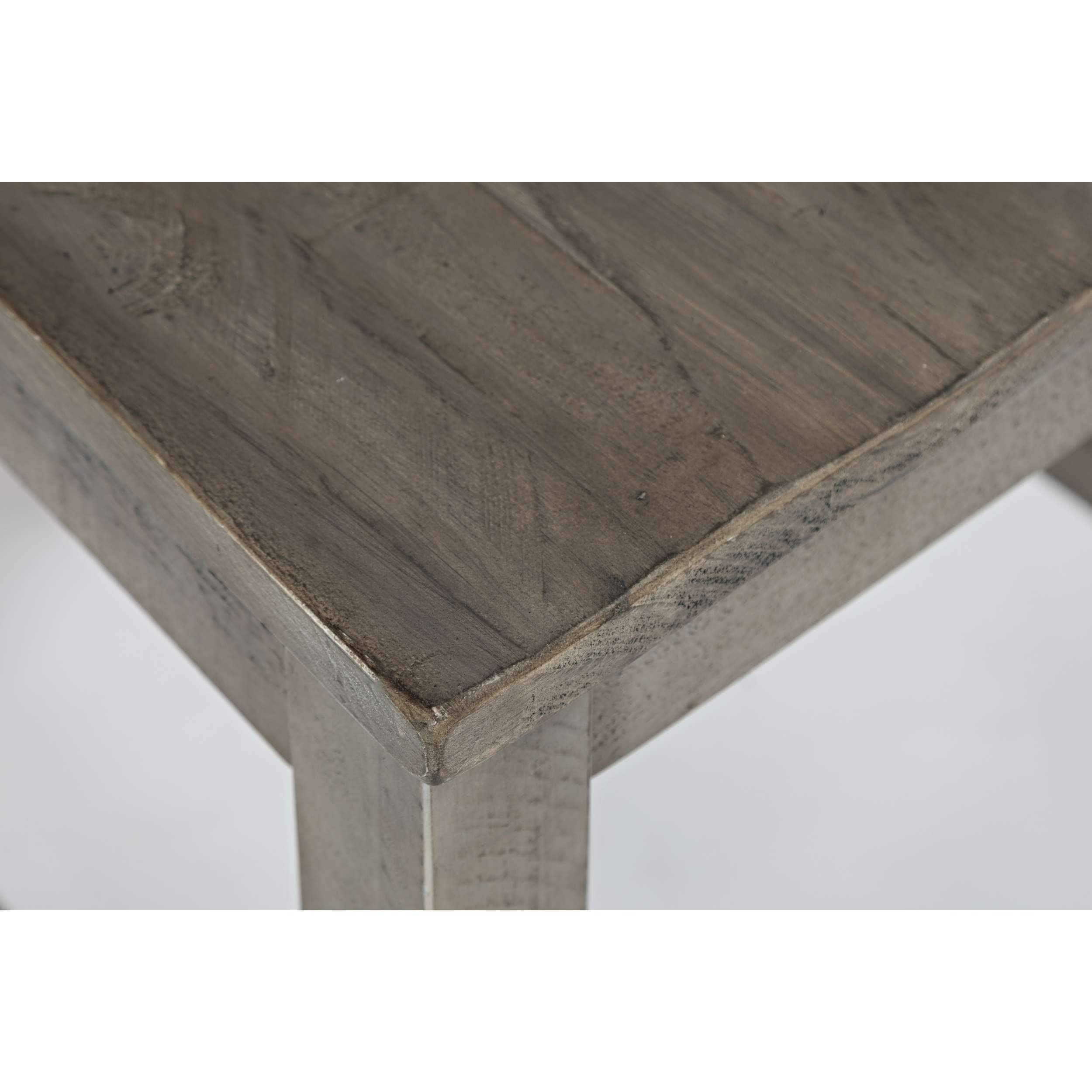 Gray Reclaimed Pine X-Back Counter Stools, Set of 2