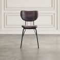 thumbnail image 1 of Jofran Owen Contemporary Modern Faux Leather Split-Back Upholstered Dining Chair (Set of 2), 1 of 6