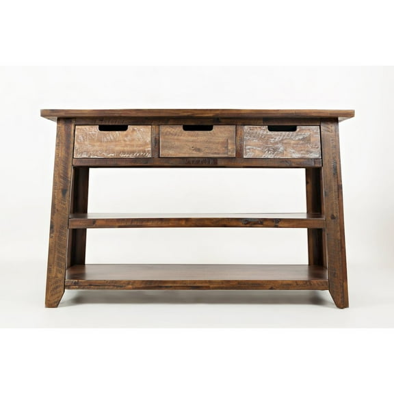 Jofran Painted Canyon Rustic Solid Acacia 50" Sofa Table