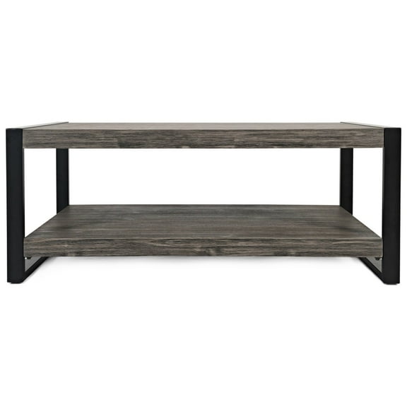 Jofran Pinnacle Modern Loft Iron and Wood Coffee Table