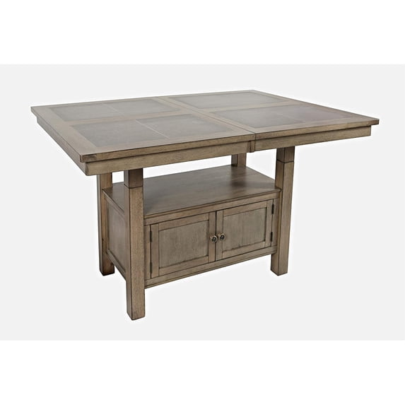 Jofran Prescott Park Modern Contemporary 74'' Extension Dining Table with Tile Inlay