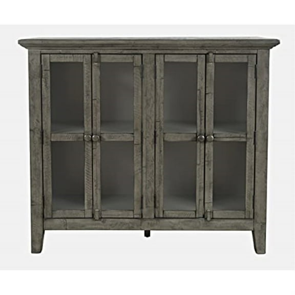 Jofran Rustic Shores 48" Coastal Distressed Acacia Four-Door Accent Cabinet