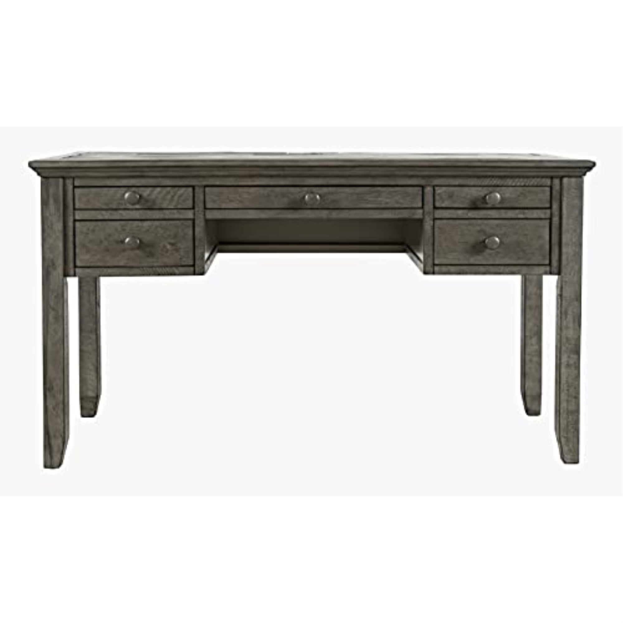 Pemberly Row Carbon Oak Finish Computer Desk Hutch | Engineered Wood & Metal, 38.5"H X 60"W, Attaches To Desk