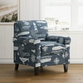 thumbnail image 1 of Jofran Seafarer Coastal Nantucket Cape Nautical Upholstered Accent Chair, 1 of 4