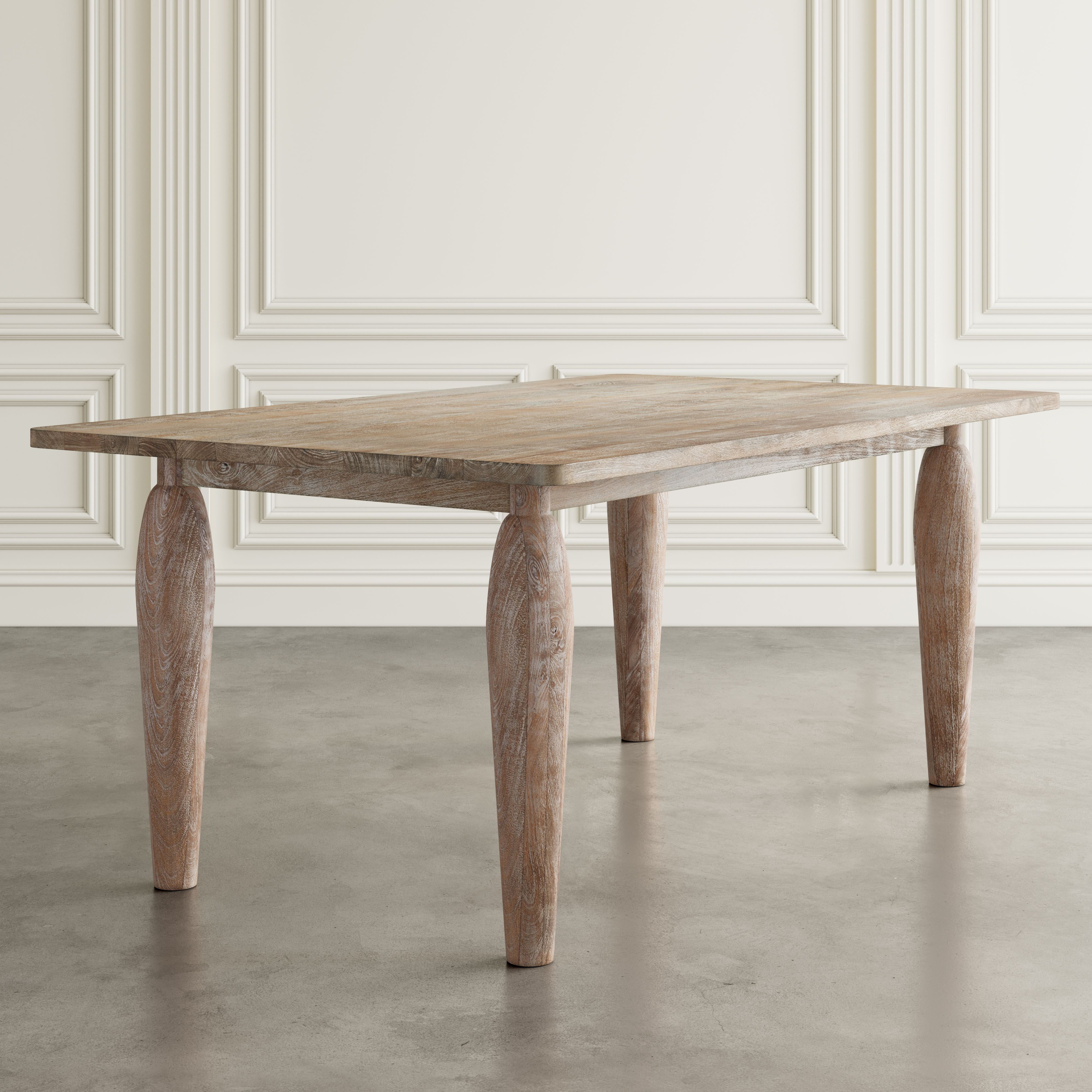 Rustic Brown Reclaimed Wood Rectangular Dining Table