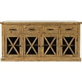 thumbnail image 1 of Jofran Telluride 70" Rustic Distressed Pine Four Drawer Sideboard Buffet Server, 1 of 6