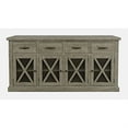 thumbnail image 1 of Jofran Telluride 70" Rustic Distressed Pine Four Drawer Sideboard Buffet Server, 1 of 10
