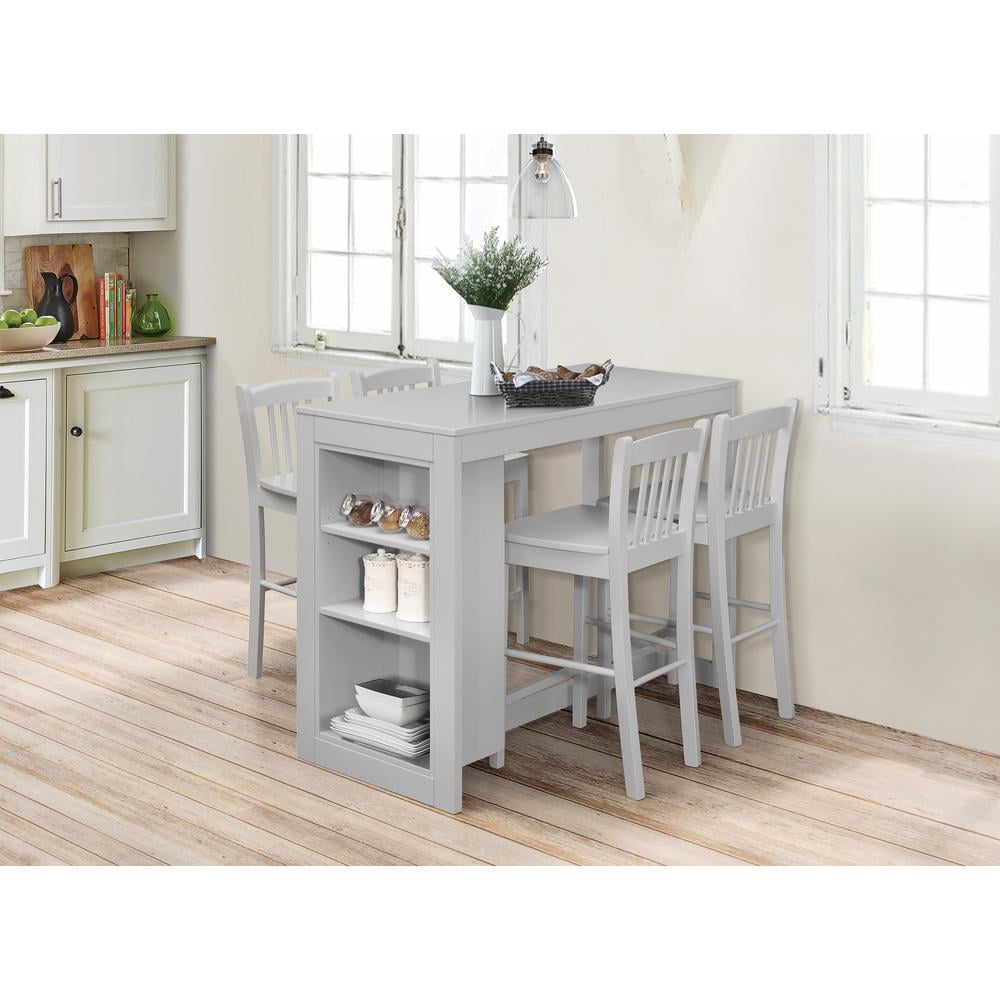 Jofran Tribeca Counter Height 48" Dining Table with Shelving