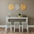 thumbnail image 1 of Jofran Urban Icon Contemporary 4 Piece Counter Height 66" Dining Table Set with USB Charging, 1 of 12